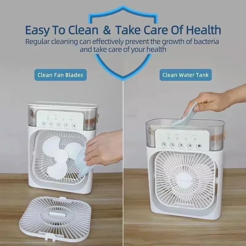Portable Ice Cooling Fan Buy 1 Get 1 Free | مبرد هواء محمول مع الثلج اشترِ قطعة واحصل على الثانية مجاناً