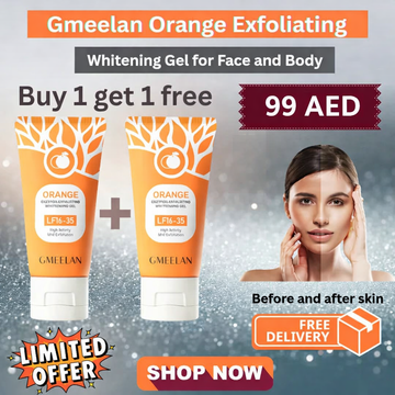 Orange Exfoliating Gel Get 1 on 1 Free | جل البرتقال المقشر للوجه والجسم – عرض اشترِ 1 واحصل على 1 مجاناً
