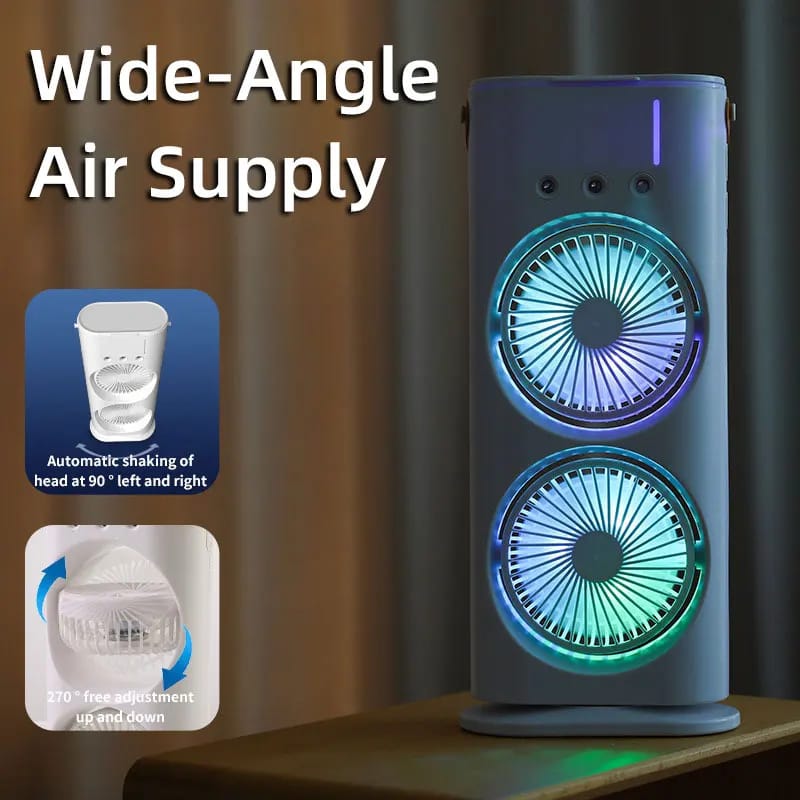 Portable Double-Ended Spray Fan | مروحة رذاذ محمولة مزدوجة الأطراف