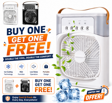 Portable Ice Cooling Fan Buy 1 Get 1 Free | مبرد هواء محمول مع الثلج اشترِ قطعة واحصل على الثانية مجاناً